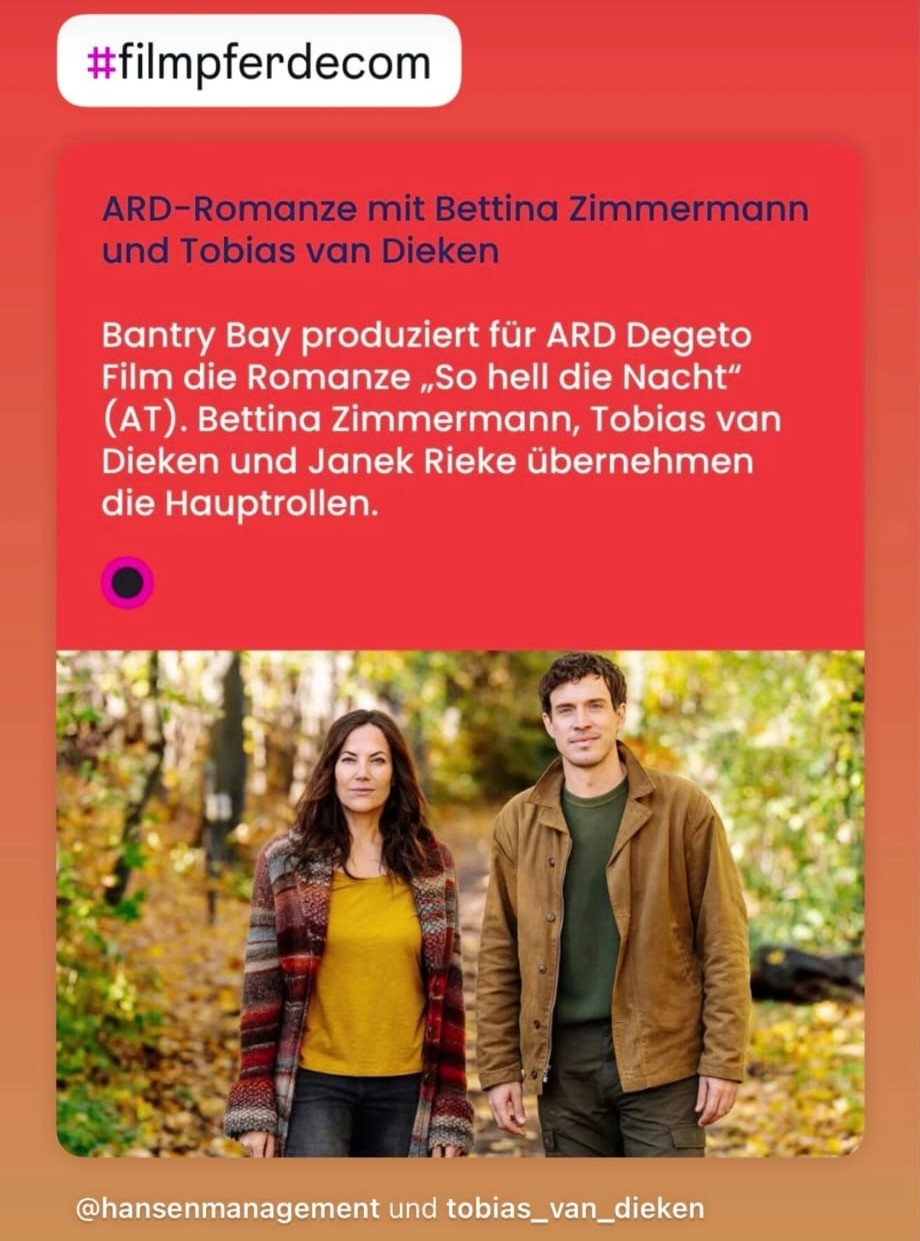 Linn am Filmset